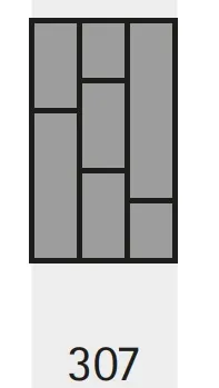 Wkład na sztućce ORGATRAY 590 - biały / 307x462 mm