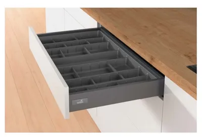Wkład na sztućce ORGATRAY 590 - antracyt / 307x462 mm