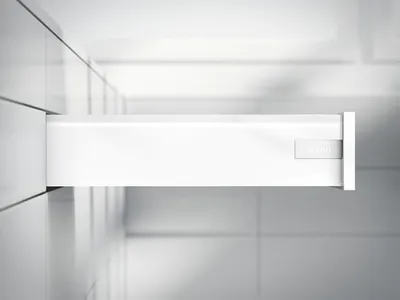 Szuflada TANDEMBOX ANTARO z hamulcem / wys. K=115 mm / dł. 35 cm / 30 kg / biały