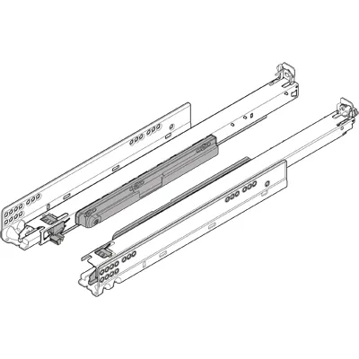 Prowadnica MOVENTO z TIP-ON 766H dł.75cm Wysuw 100% 60kg Blum