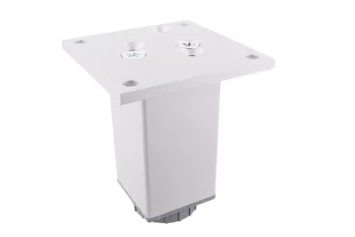 Nóżka kwadratowa z regulacją 4.5 cm / wys. 10 cm - aluminium