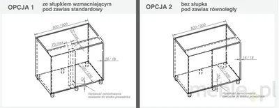 Cargo do szafki narożnej Corner Optima Lewe MAXIMA EVO II 80 cm
