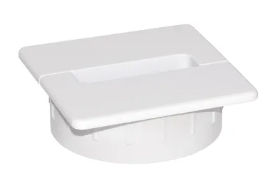 Przepust kablowy 6796 - biały mat / fi 80 mm