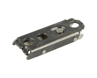 Prowadnik prosty do zawiasu CLIP Top - czarny onyks / dyst. 0 mm / wys. 8.5 mm / regul. mimośrodowa