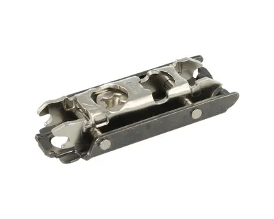 Prowadnik prosty do zawiasu CLIP Top - czarny onyks / dyst. 0 mm / wys. 8.5 mm / regul. mimośrodowa