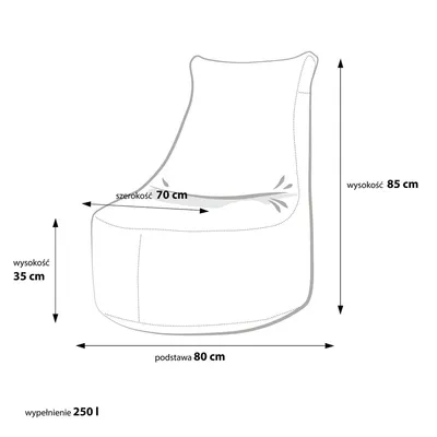 Fotel Seat L Poliester