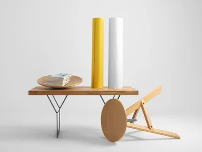 Stół kawowy LONGO SOLID WOOD 100x60 - naturalny/czarny