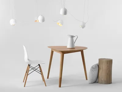 Lampa wisząca POPO 6 - biały