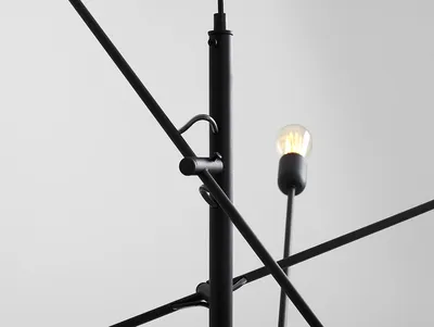 Lampa wisząca TWIGO 6 - czarny