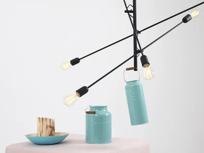 Lampa wisząca TWIGO 6 - czarny