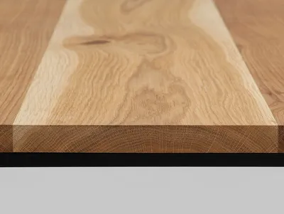 Stół kawowy WALT SOLID WOOD 100x100 - naturalny/czarny