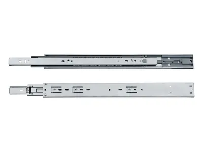 Prowadnice kulkowe Marcopol z hamulcem / dł. 40 cm / wys. 45 mm / 35 kg / wysuw 100%