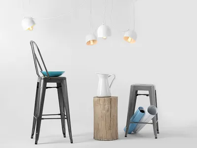Lampa wisząca POPO 4 - biały