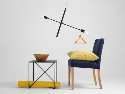 Lampa wisząca TWIGO 2 - czarny
