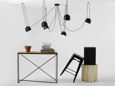 Lampa wisząca POPO 6 - czarny