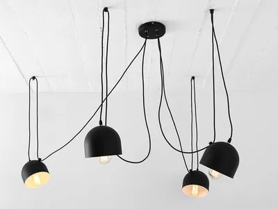 Lampa wisząca POPO 4 - czarny
