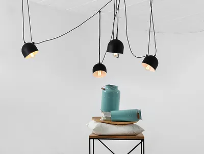 Lampa wisząca POPO 4 - czarny