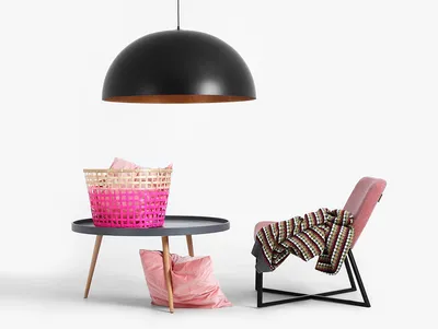 Lampa wisząca LORD 90 - miedziano-czarny
