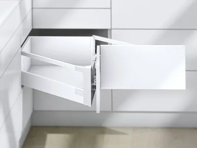 Szuflada Tandembox NAROŻNA Wys.D=198mm Dł.65cm 65kg SZARA