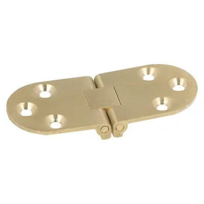 Zawias stołu rozkładanego Siso - mosiądz szczotkowany / 30x72x2 mm