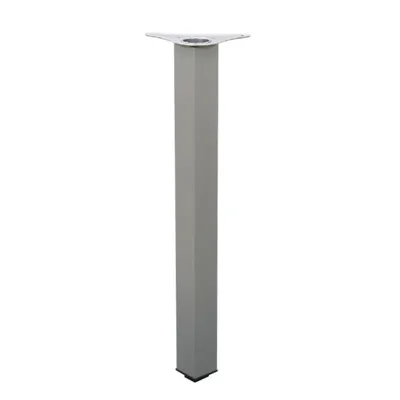 Noga meblowa aluminiowa kwadratowa 6 cm / 110 cm - elektropolerowany