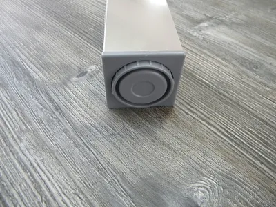 Noga meblowa aluminiowa kwadratowa 6 cm / 110 cm - elektropolerowany
