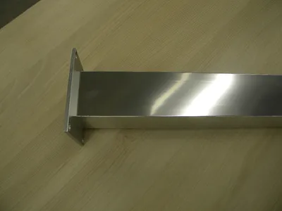 Noga meblowa aluminiowa kwadratowa 6 cm / 110 cm - elektropolerowany