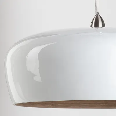 Abażur bambusowy do lampy HANOI 60x25 - biały