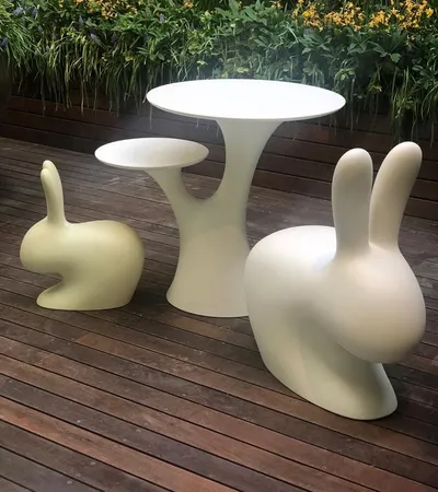 Krzesło RABBIT - jasnoszary