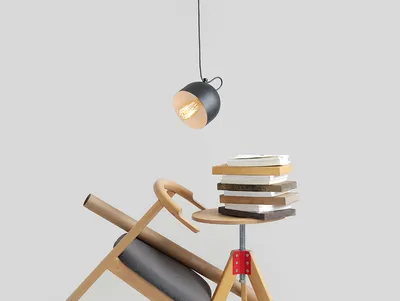 Lampa wisząca POPO 1 - czarny