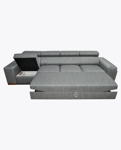 Sofa rozkładana LOFT 41 z pufami