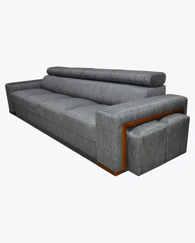 Sofa rozkładana LOFT 41 z pufami