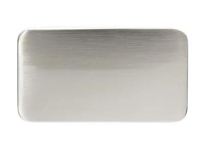 Gałka prostokątna 2411 - efekt stali szlachetnej / 58 mm