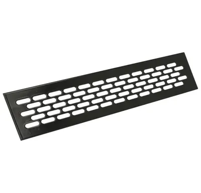 Kratka wentylacyjna 60x484 aluminium C-35 czarny anodowany mat