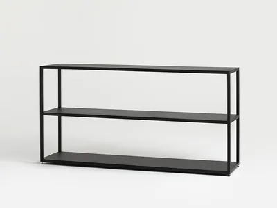 Regał HYLLER METAL 150x75 - czarny