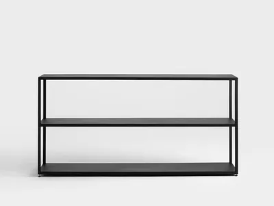 Regał HYLLER METAL 150x75 - czarny