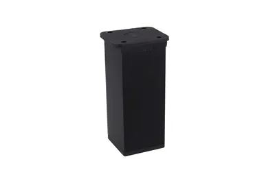 Stopka 40x40 regulowana (CK40.ZP) H100mm. aluminium/tworzywo sztuczne C-35 czarny anodowany mat