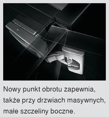 Zawias z hamulcem CLIP Top BLUMOTION - nikiel / 155° / ze sprężyną / drzwi nakładane / puszka: na wkręty / zerowy uskok i uciosy