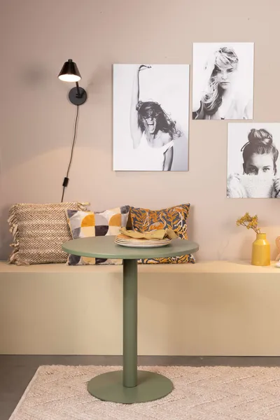 Stół okrągły bistro METSU - zielony