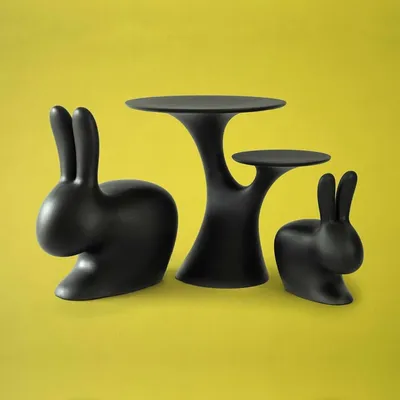 Krzesło RABBIT - czarny