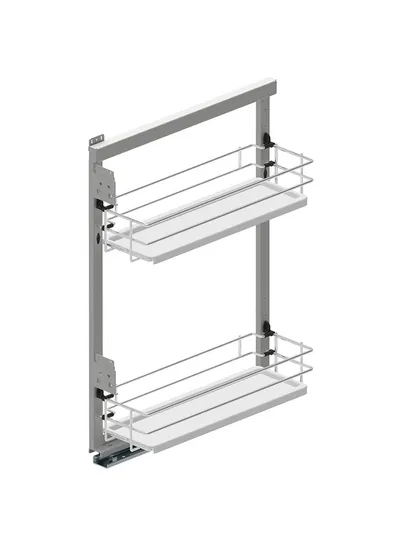MAXIMA EVO II Cargo mini boczne 200 prawe L-480 metal/tworzywo chrom/biały