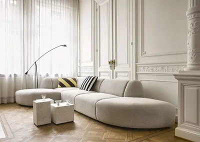 Sofa JAX: element lewy - jasnoszary
