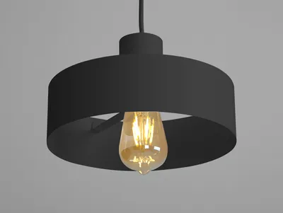 Lampa wisząca FAY 1 M - czarny