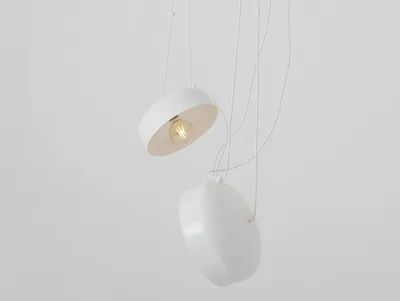 Lampa wisząca POPO FLAT L 2 - biały