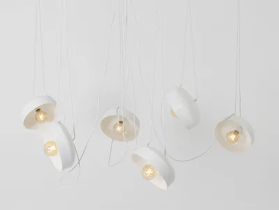 Lampa wisząca POPO FLAT L 6 - biały