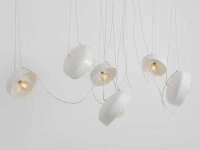 Lampa wisząca POPO FLAT L 6 - biały