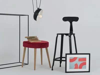 Lampa wisząca POPO FLAT 1 - czarny