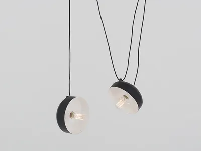 Lampa wisząca POPO FLAT 2 - czarny