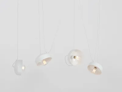 Lampa wisząca POPO FLAT 4 - biały