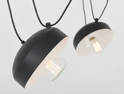 Lampa wisząca POPO FLAT 4 - czarny